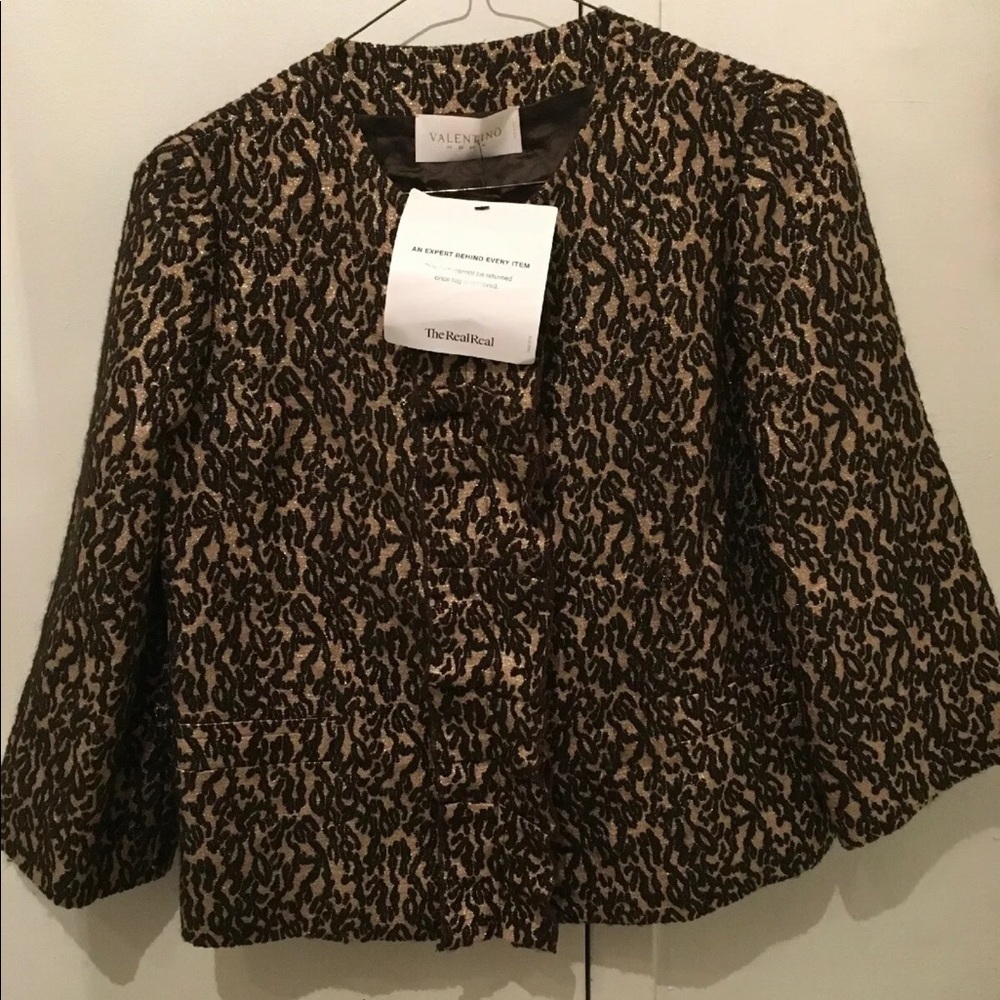 Valentino Brown/ glitter blouse top - Picture 4 of 8